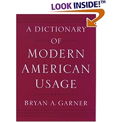 A Dictionary of Modern American Usage