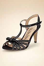 Strappy Bow High Heel T Bar Sandals
