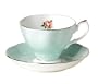 Royal Albert 1930-Polka Rose  Tea Cup & Saucer