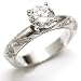 Jewelry : PLATINUM DESIGNER ENGAGEMENT RING (0.40 T.W) CENTER STONE NOT INCLUDED