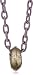 Citrine by the Stones "Balagan" Lilac With Amethyst Fabric Ring Pendant