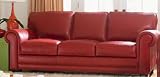 Brescia Leather Sofa.Rome Burnt Orange
