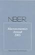 NBER Macroeconomics Annual 2005 (NBER Macroeconomics Annual)