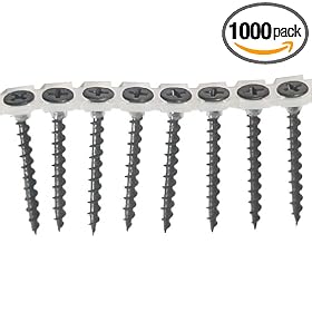 Senco 07A200P DuraSpin No. 7 by 2-Inch Drywall to Wood Collated Screw (1,000 per Box) by Senco