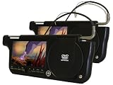 7-Inch Left & Right Visor COMBO (Black) Car DVD Player with TFT LCD, Works with DVD/MP3/MP4/Divx and Bonus Internal Video Game + 2 Joysticks