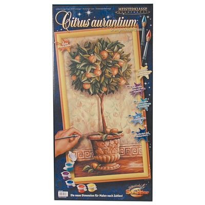 Childrens Toyshop  Spielwaren : Schipper 9220 398 - Malen nach Zahlen Orangenbäumchen; 40x80cm