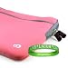 Premium Fit Toshiba Satellite T115D-S1125 LED TruBrite 11.6-Inch Laptop (Black) Netbook Sleeve Cover Carrying Case with Added Toshiba Accessories Pocket ** LILAC ** + Live * Laugh * Love Silicone Wrist Band!!!