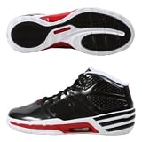 adidas Men's Mad Clima Basketball Shoe,Black/Black/Red,10 M