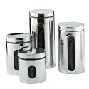 Acrosteel 4-pc. Porthole Canister Set - Small