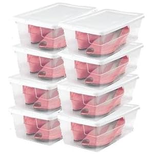 Bravo-fit Women Shoe Storage System 8 Pack Stackable