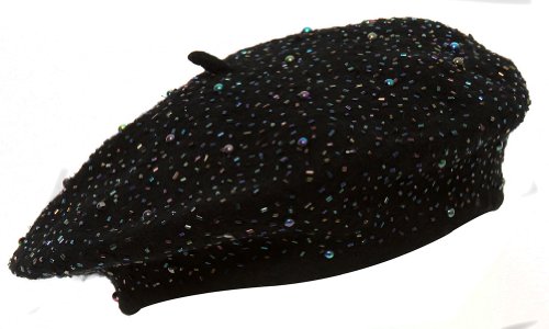 Womens Jeweled Beret Cap