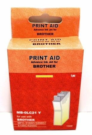 BROTHER LC1000 (LC51) YELLOW COMPATIBLE INKJET CARTRIDGE