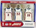 Detroit Pistons Home Jersey Magnet Set - BASKETBALL Sports Merchandise