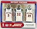 Detroit Pistons Home Jersey Magnet Set - Basketball Sports Merchandise