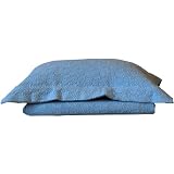 Belle Epoque Rose Coastal Matelasse King Coverlet, Cashmere Blue by 