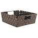 Whitmor 6581-2711 Woven Strap Shelf Tote, Java