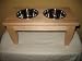Dog Bowls- - Elevated Double Diner - Solid Hardwood with One-Quart Stainless Bowls