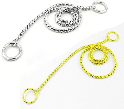 New Silver P Chock Training Snake Metal Chain Dog Pet Collars Sizes 3.0 mm*40cm(16")