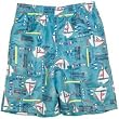 Boys Sail Printed Swim Trunks
