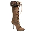 Ellie Shoes 433-VIKING 4" Lace-Up Knee Boot Available in 2 Colors