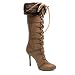 Ellie Shoes 433-VIKING 4" Lace-Up Knee Boot Available in 2 Colors