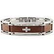 Two-Tone Stainless Steel Men's Bracelet 8.5 Inches
