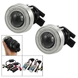 H3 10000K Slim HID Ballast Conversion Blue Angel Eyes Fog Light Kit