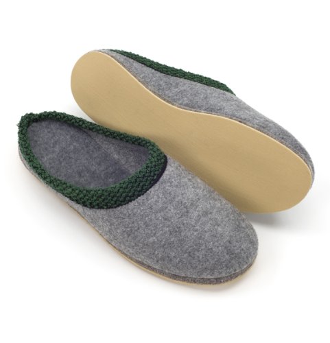 felt slippers rubber sole 42