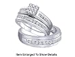 Stunning 3 Pc. Solid Gold 1/2 CTW. Genuine Diamond Bridal Set For Him and Her