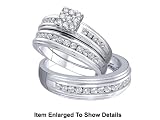 Stunning 3 Pc. Solid Gold 1/2 CTW. Genuine Diamond Bridal Set For Him and Her