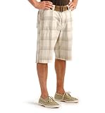  : Lee Dungaree Men's Del Mar Short, Natural Plaid, 38W