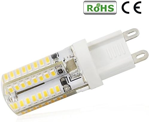 (LOT OF 1) 110V 3W Silicone Coated G9 LED Bulb - 360 Degree Omni-directional G9 Light Bulb - Warm White 30W Equivalent - Epistar 3014 SMD 64pcs LEDs - High Quality with Amiable Brightness