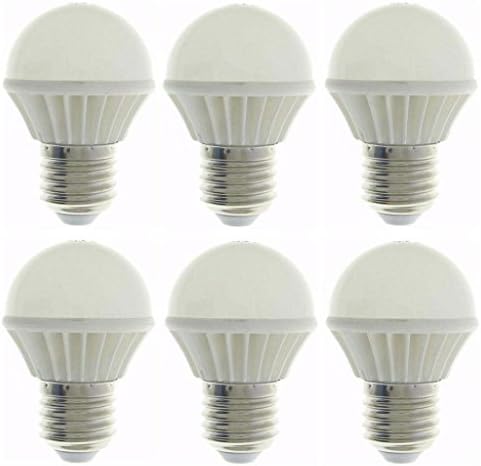 KHM 6Pics/pack E27 power:3W Warm White LED Light Bulb 180Lm input:100~240V 50/60hz Energy Saving Globe Ball A50 Mini Size frosted PC Chimney Matte