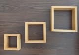 3er Set Holz Regalwürfel Wandregal