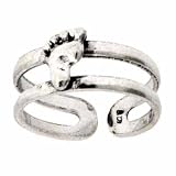 Sterling Silver Adjustable Foot Toe Ring