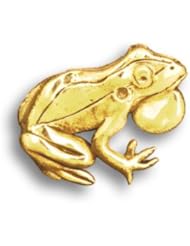 14k Gold Frog Pin by The Magic Zoo