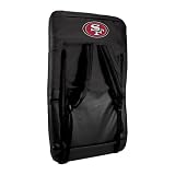 Exclusive By Picnictime Ventura Seat Portable Recliner With Armrests And Adjustable Backpack Straps/Black-San Francisco 49Ers (Digital Print)