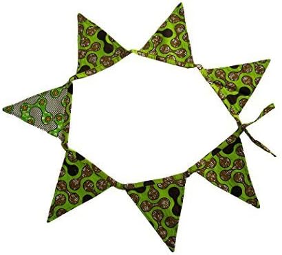 Bunting Flag Decorative Banner in Green - Certified Fair Trade