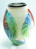 Murano Glass Mable Huge Millefiori Elegant Heavy Glass Vase TN0202
