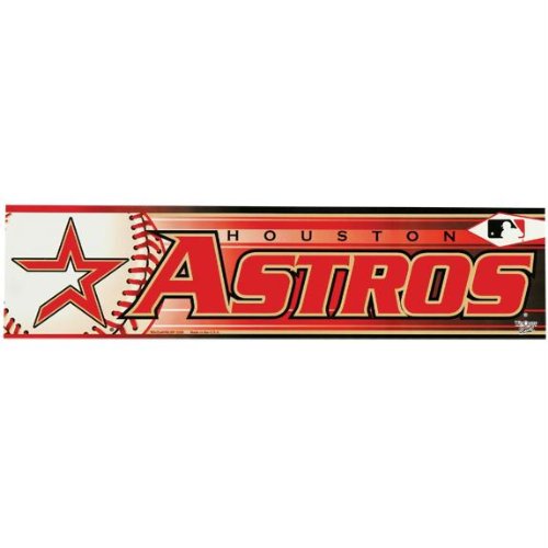 Houston Astros - Logo & Name Bumper Sticker MLB Pro Baseball