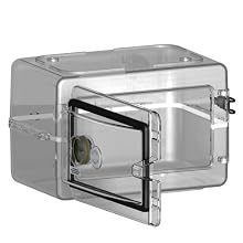 Bel-Art Scienceware 420751000 Clear Secador Polystyrene Mini Desiccator Cabinet, 13.3" Width x 8.5" Height x 10" Depth