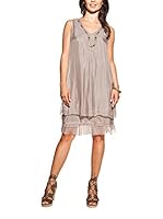 Laura Moretti Vestido Seda (Taupe)