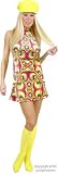 Adult Psychedelic Go Go Girl Costume (Size:Sm 5-7)