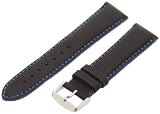 Hadley-Roma Men's MSM893RF-220 22-mm Blue Colored Stitched Leather WatchStrap