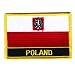 Poland White Eagle Flag Patch, Iron-On