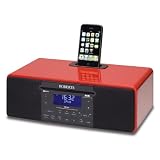 Roberts SOUND-MP43-RED CD DAB/FM Radio with Integrated iPod Dock in Red