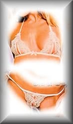 Unique y2Clothes Sexy Enchantress Peek-A-Boo Bra and G-String - White - One Size Fits Most Plain Pack