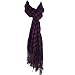 Miso Checked Crinkle Scarf - Purple - Womens