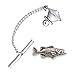 Smallmouth Bass Fish Pewter Tie Tack, Tie Pin, Jewelry, F086TT
