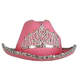 Pink Felt Tiara Cowboy or Cowgirl Hat